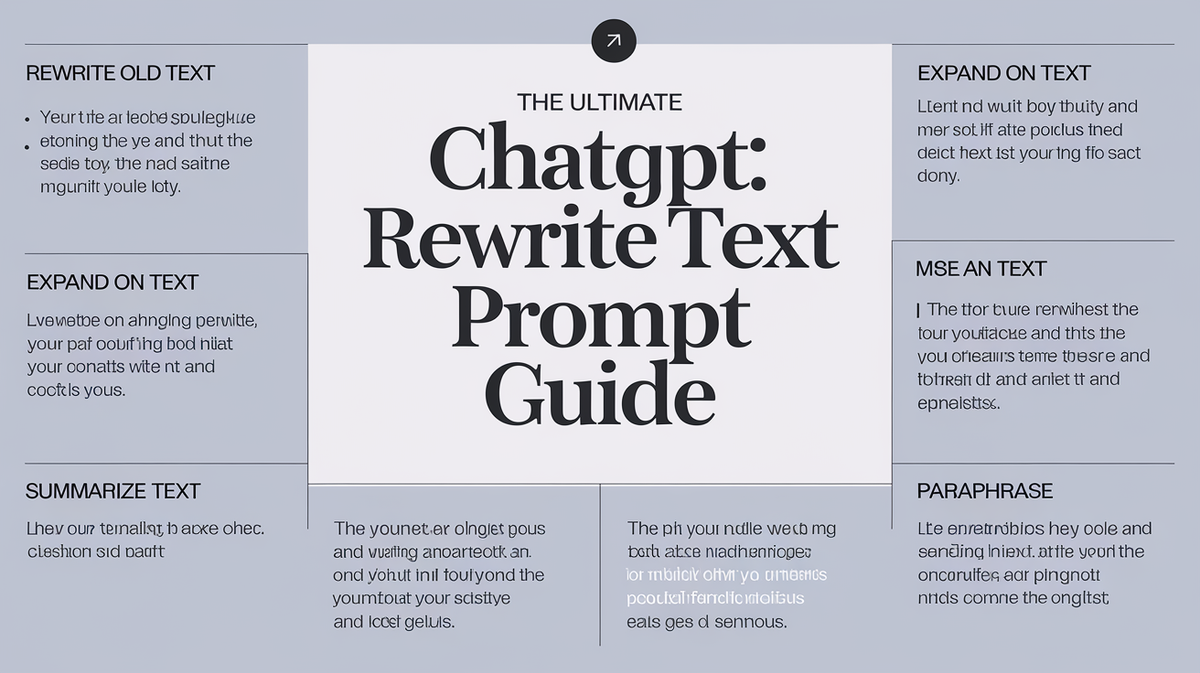 The Ultimate ChatGPT Rewrite Text Prompt Guide